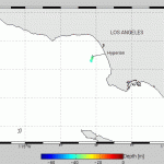 Dispersion de traceurs dans la baie de Los Angeles